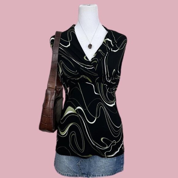 Other Tops - y2k quirky whimsical grunge downtown it girl sleeveless blouse top